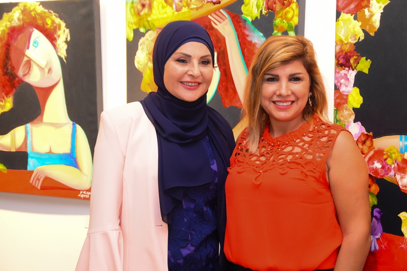 Conflicted Faces Exhibition by Fadwa Hamdan